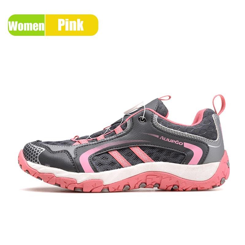 

Auupgo Quick Knob Design Orange Casual Style Cycling Shoes Men Women Non-Locking Bicycle Sneakers Men Professional Outdoor Shoes 45