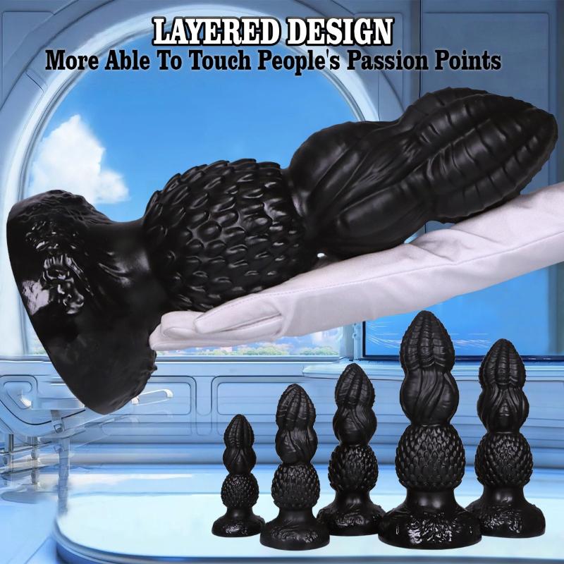 Butt Plug Trainer Kit, Large Anal Plug for Beginners & Advanced, Safe Silicone Sex Toys for Men Women Couples Gifts