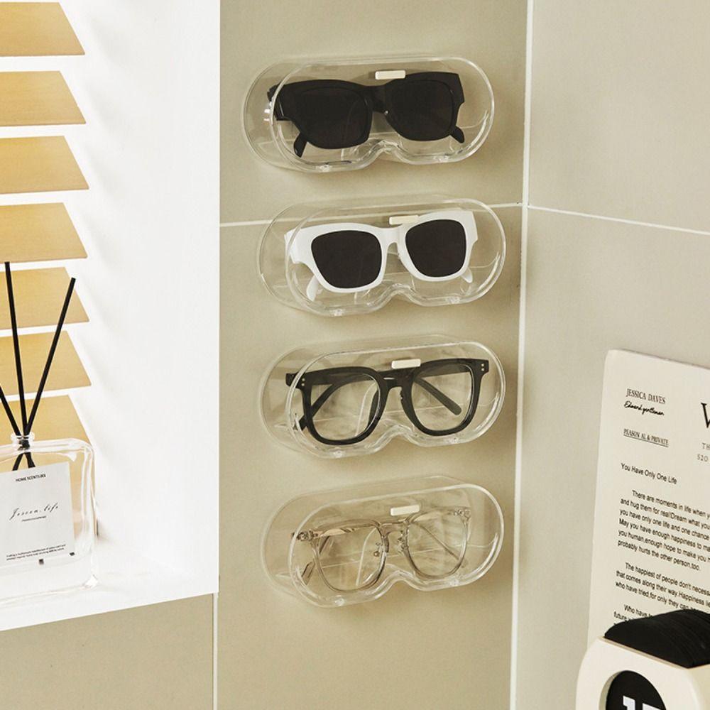 Organizer Sunglasses Storage Box Wall Mounted Sun-glasses Display Holder New Glasses Storage Rack