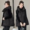 Winter Down Cotton Vest Jacket Women Sleevele Jacket Hooded Parkas Warm Vest Coat Female Waistcoat Overcoat