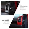 For 15-20 Ford F150 ABS Red Interior Dash Side Air Vent Outlet Cover Trim Frame