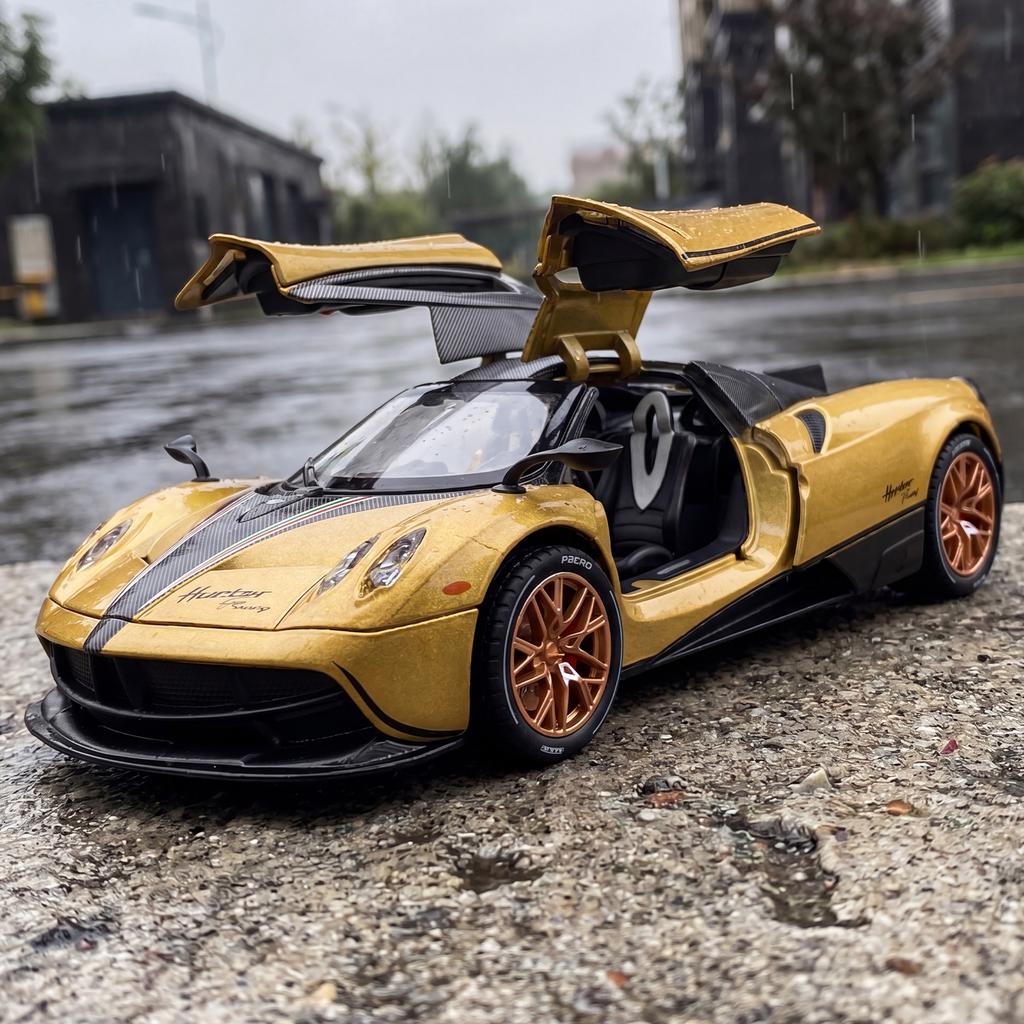 1:22 Pagani Huayra Dinastia Hypercar Alloy Metal Diecast Model Car Home Decoration Desktop Display Ornament Hobby Gift Ornaments