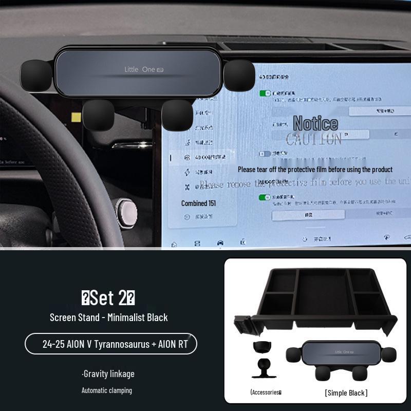 Enhanced Phone Holder with Storage for Aion V & Aion R, Optimized for 24-25cm Users