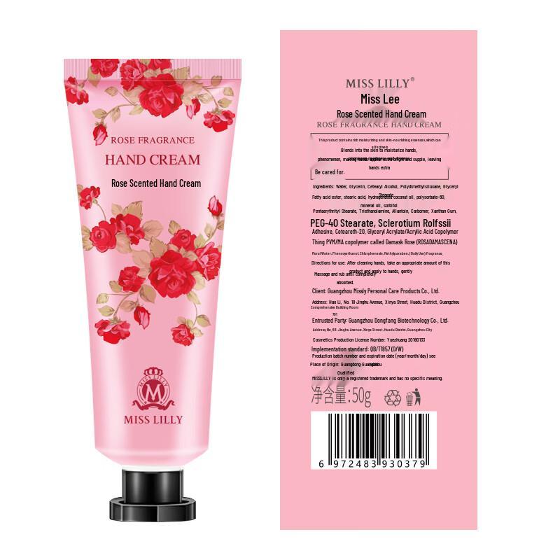 Missly Rose Duftende Feuchtigkeitsspendende Handcreme