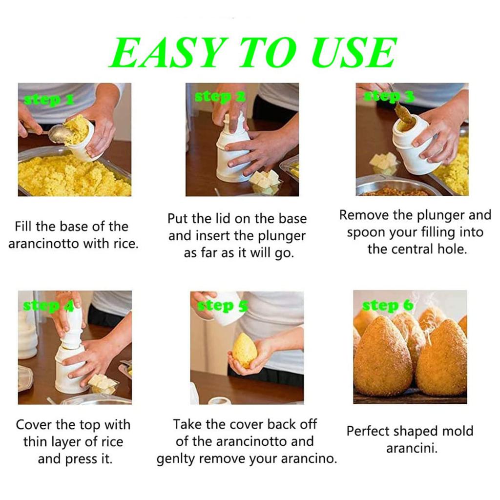 Rice Ball Mold Plastic Meatball Maker Bento Ball Press Making Tool for Home Kitchen Travel Picnic