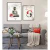 Vintage Style Ink Painting Buddha Mural Art Oil Painting Nordic Canvas Painting Poster Living Room Decorative Painting
