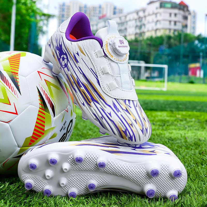 Children's Sports Football Shoes Shattered Nails Training TF Boys Students Professional Short Nails Teen Girls Middle-aged Children's Sneakers