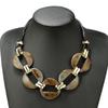 European and American Exaggerated Acrylic Geometric Necklace Colorful Sweater Chain Fashionable Women's Geometric Necklace