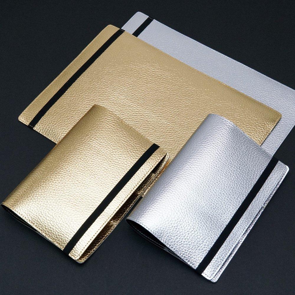 Laconic A5 Notizbuch Kunstleder-Einband, + Gummiband, Gold, LDC08-160GD
