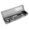 TONE 1570MS Socket Wrench Silver 17-Piece Set, 9.5mm (3/8") Drive,