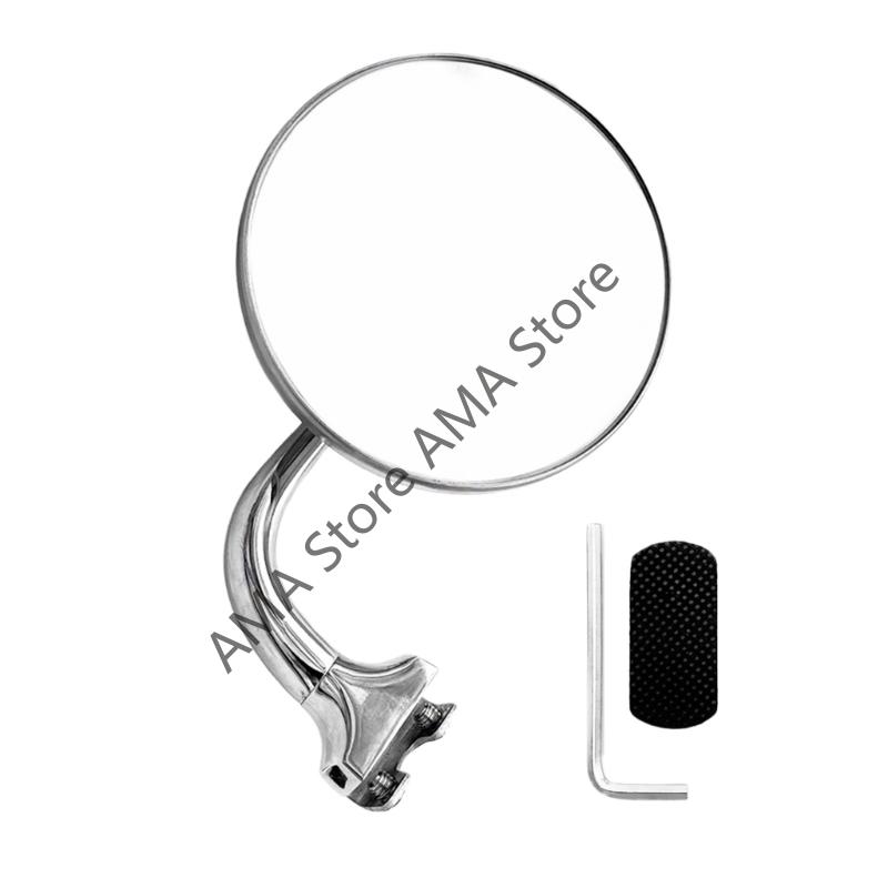 

X7JF Antique Vehicle Exterior Mirror Stainless Steel Material Enhancing Visibility For Custom Builds Weatherproof Simple