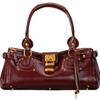 Herbst und Winter Retro Nietenverschluss Kopf Achseltasche Umhängetasche Schultertasche Damen