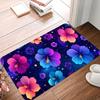 Hawaiianischer Hibiskus-Druck Willkommensmatte Rutschfeste Indoor-Fußmatte für Küche, Schlafzimmer, Wohnzimmer Tropisch-Florale Eingangsbodenmatte