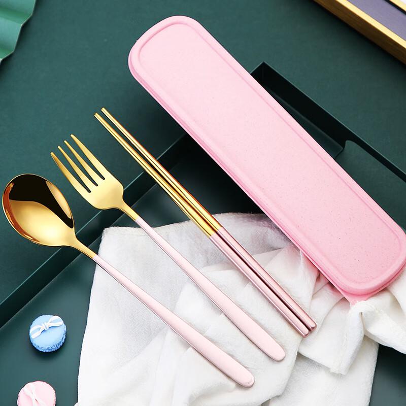 Portable 316 Stainless Steel Chopsticks & Fork Set