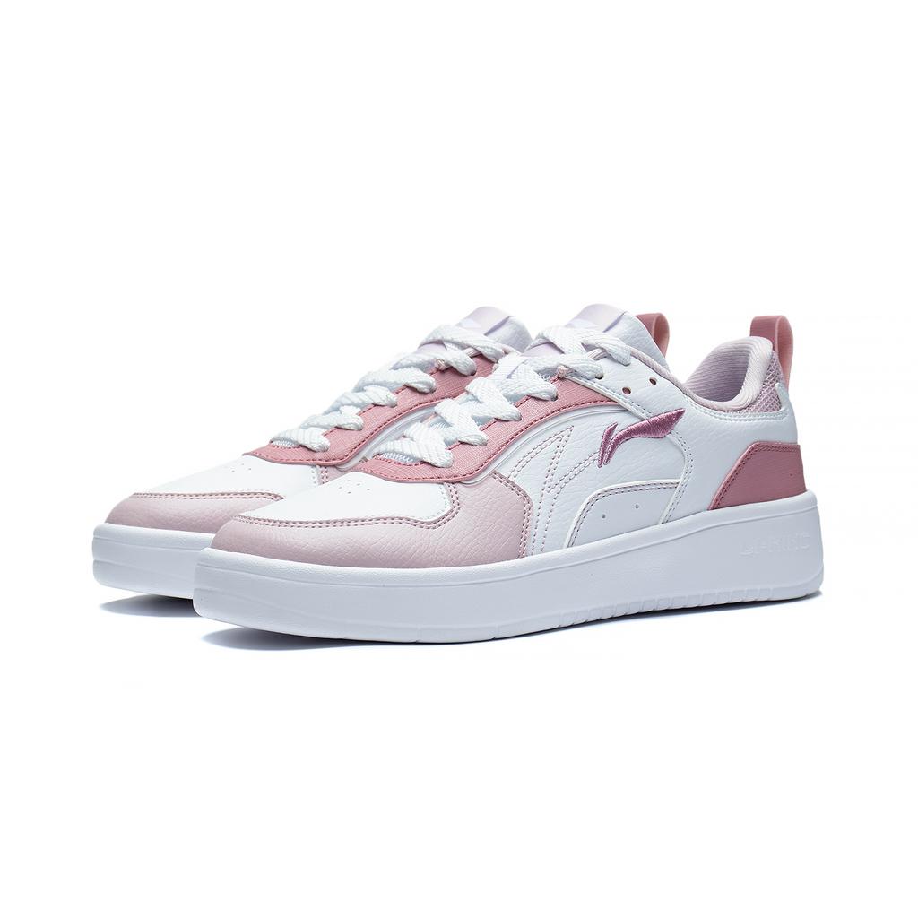 Li Ning Sui Sui Casual Versatile Thick Sole Sneakers Non-Slip Wear-Resistant Breathable Height Increasing Low-Top Skate Shoes Women sneakers AGCT148-5