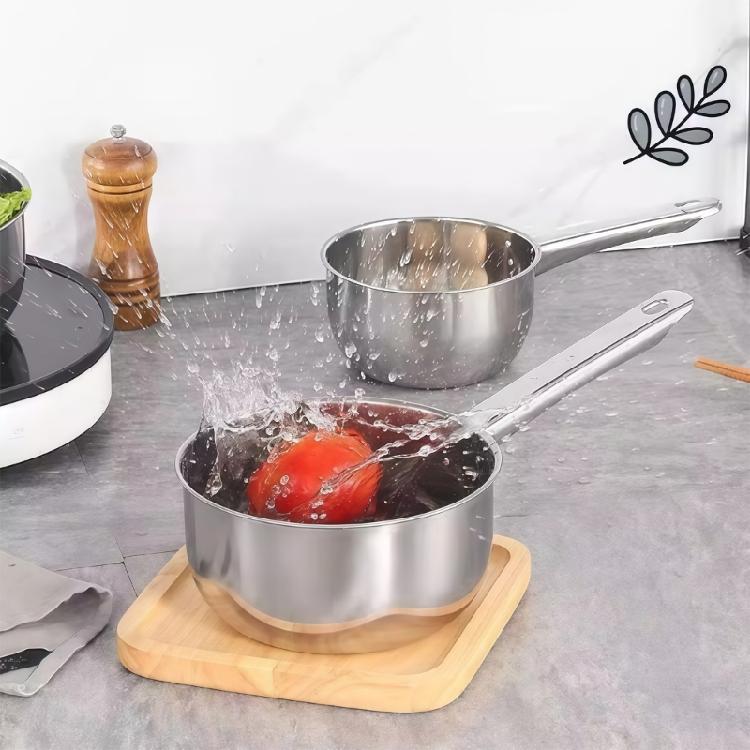 Wasserkelle aus Edelstahl, Kurzer Griff, Große Metall-Wasserschaufeln, Küchenutensilien zum Servieren und Kochen