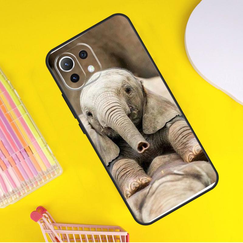 Elephant Animal Cover For Xiaomi 14 Ultra 13 11T 12T 13T 14T Pro POCO X6 X7 Pro X3 X5 F3 F5 F6 M6 Pro Case