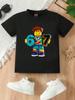 Cartoon Character 67 Digital Print Children's Short-Sleeved T-Shirt Boys/Girls, Suitable All Seasons Versatile Various Occasions
