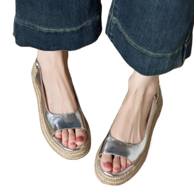 Flats Women Sandals Platform Walking Shoes Summer 2025 New Woman Dress Casual Slides cozy designer Sandalias De Mujer