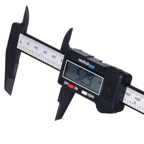 zmart Digital Caliper, 150mm, 0.1mm, Carbon, Precision, Inch, Carbon Fiber, 6-inch Ruler, Electronic Caliper, Micrometer, Depth Gauge, Measuring Tool,