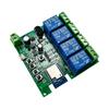 Graffiti Tuya 3-Mode WiFi Smart 4-Channel Power Switch Module with DC7-32V Circuit Breaker & Voice Control.