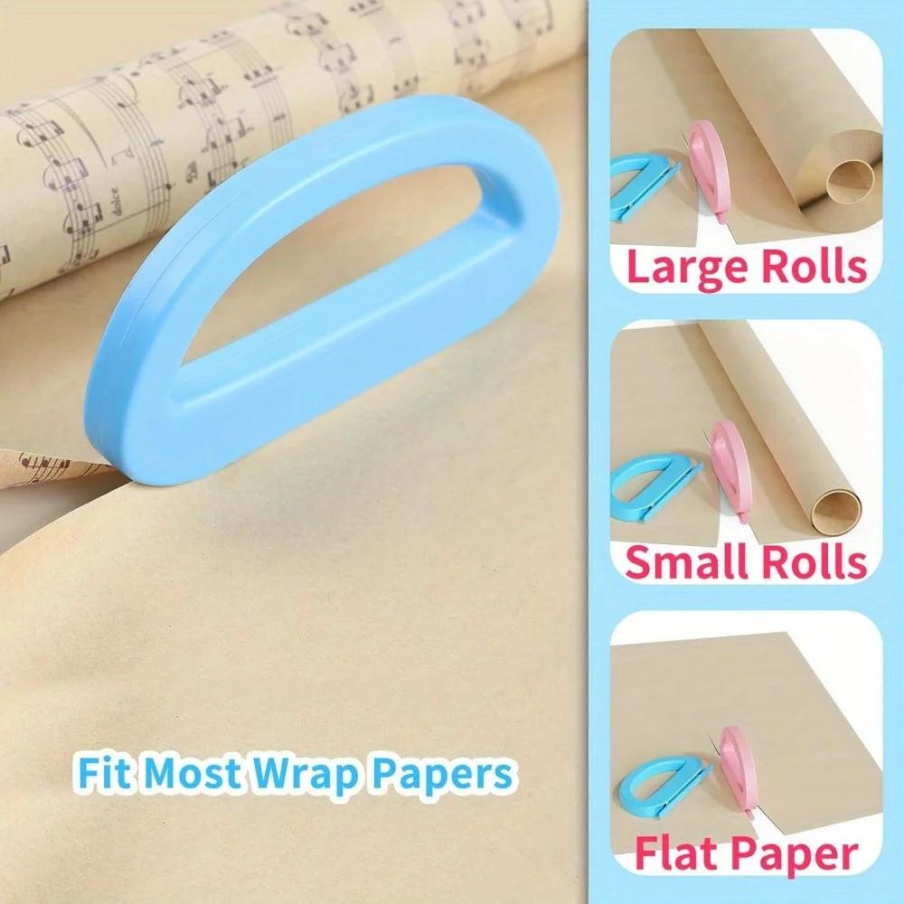 Gift Wrapping Paper Cutter, Handmade DIY Cutting Tool - Suitable for Office/Christmas/Halloween,a Portable Sliding Paper Trimmer