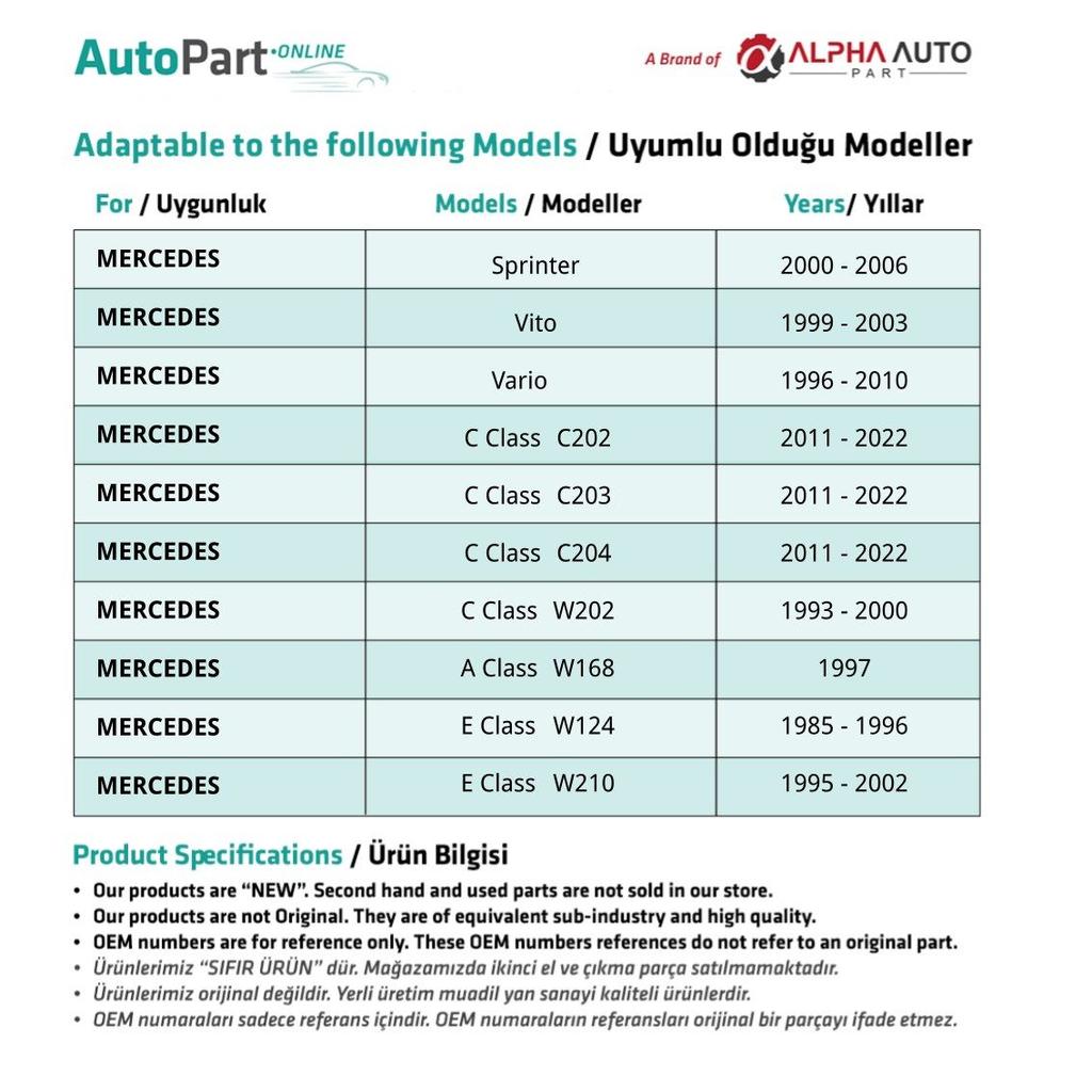 Connector for Mercedes A Class W168, M Class W163