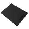 A4 Clipboard Folder Hold 100 Sheets Simple Straight Grain Office Clipboard Folder Paper Folders for School Office Black