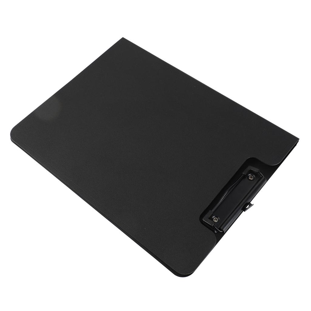 A4 Clipboard Folder Hold 100 Sheets Simple Straight Grain Office Clipboard Folder Paper Folders for School Office Black
