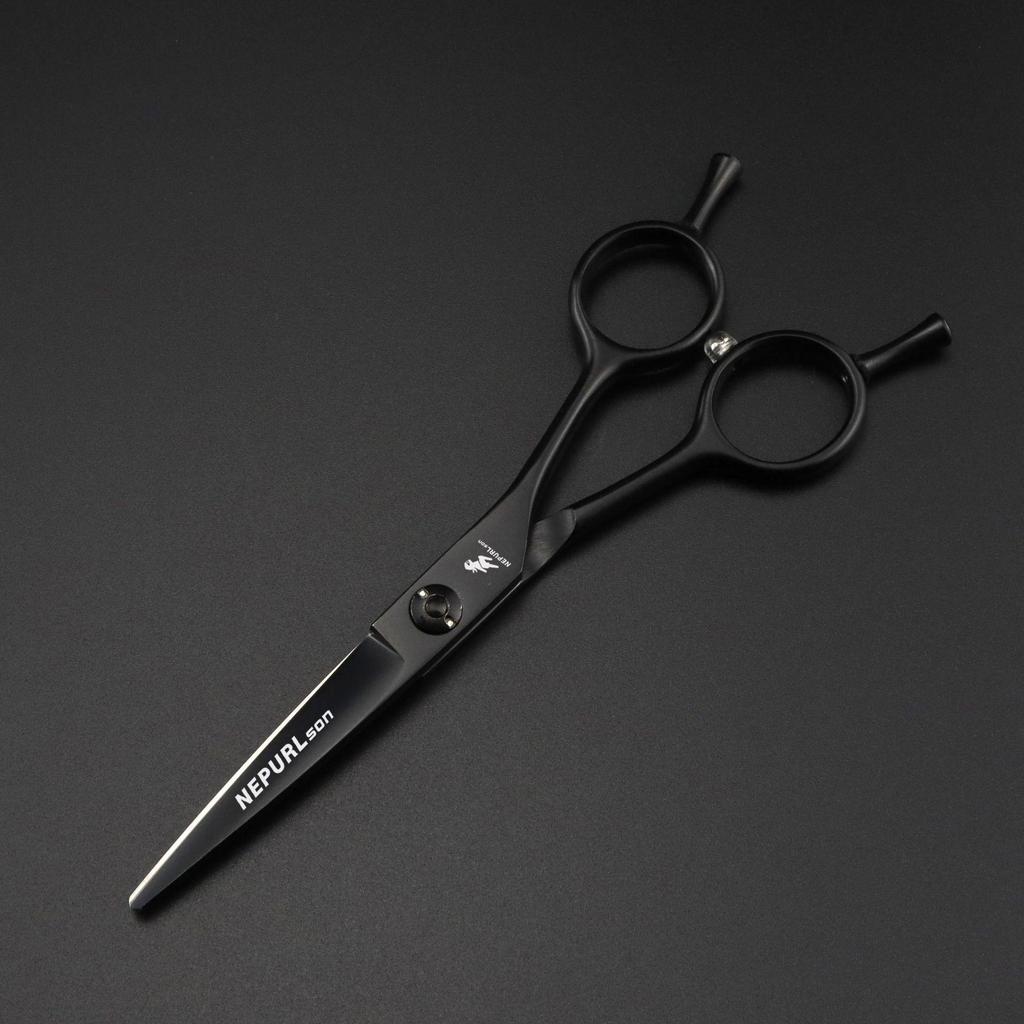 5-5.5 Inch Black A-line Barber Shears Hairdressing Scissors