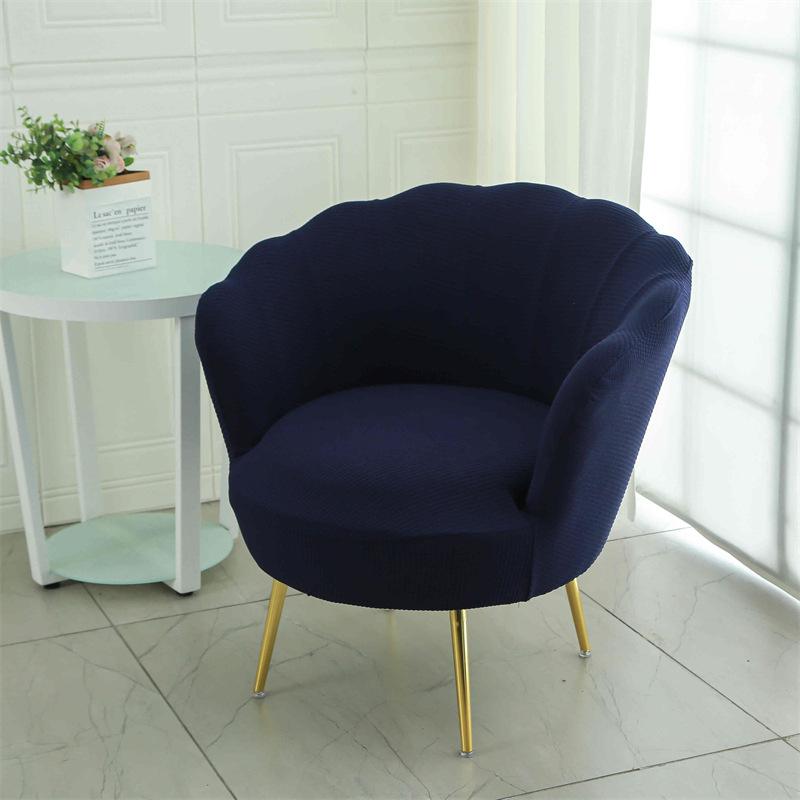Schminkstuhl Sofa Blütenblatt Stuhlbezug Elastisch Polarfleece Hoher Sessel Hocker Staubschutzhüllen für Schlafzimmer Heim Lesezimmer Dekoration
