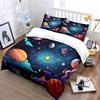 Galaxie-Themen-Kunstwerk-Set Weiche, bequeme Bettbezug-Bettwäsche-Set Enthalten 1*Bettbezug & 2*Kissenbezüge, Geschenk