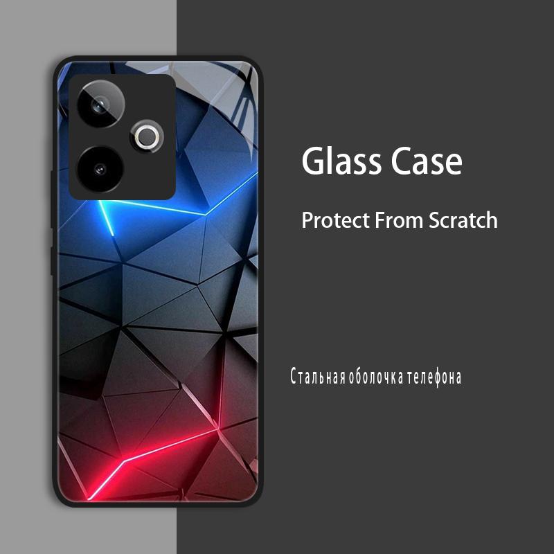 Etui na Realme GT7 5G RMX5061 Etui ze szkła hartowanego Twarda obudowa Dla Realme GT 7 Pro GT7 T RealmeGT 7T Etui ochronne Luksusowa Capa