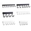 Wall Mounted Key Holder Household Indoor Towel Keys Hat Fixed Hanger Kitchen Bathroom Aluminum Multi-hook Hanging Rack
