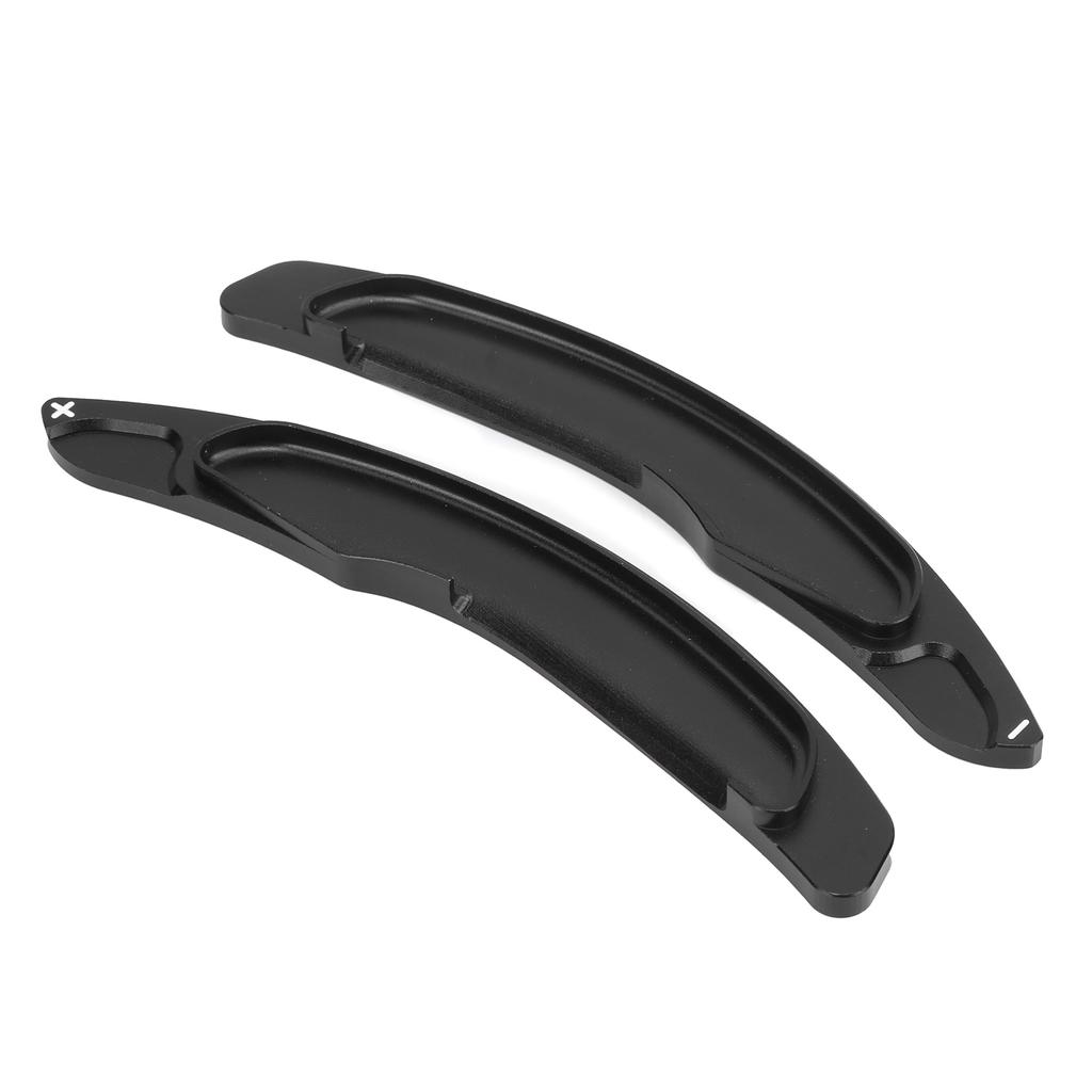 2ks Prodloužení řadicích pádel volantu Náhrada pro Mitsubishi Outlander Lancer Eclipse Černá