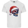 Australia Christmas Skull Australian Flag Biker Unisexs Light Cotton TShirt
