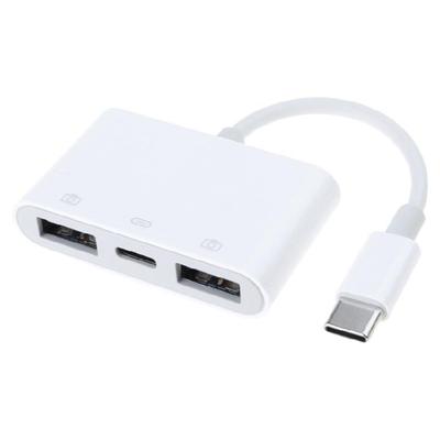 3 In 1 Multi-port Docking Station Splitters Mini USB 3.0 2.0  TypeC Hubs Adapters