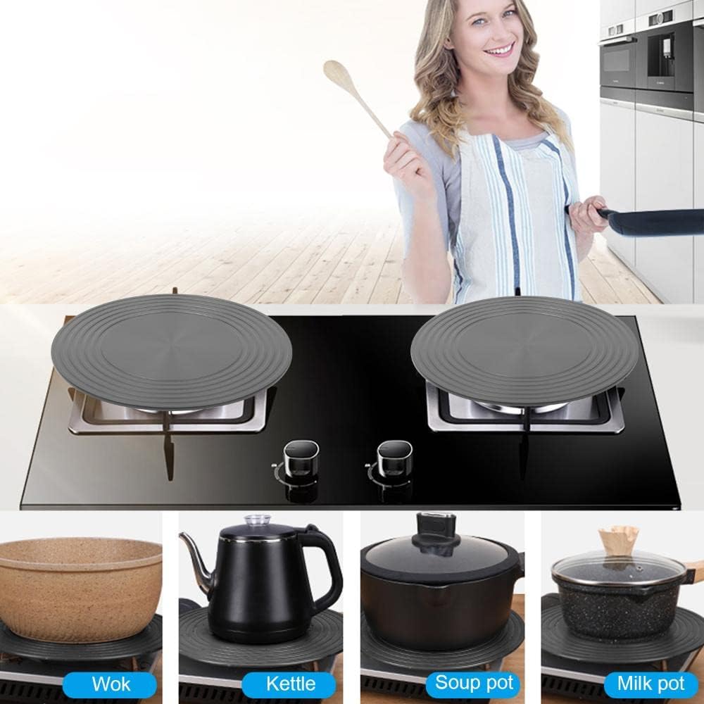 Heat Diffuser For Gas Stovetop Pot Cookware Protection Stove Diffuser Round Fast Defrosting Tray Multifunctional Thawing Conducting Simmer