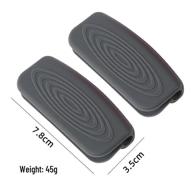 Silicone Anti-Scalding Handle Cover for Cast Iron Pots - High Temp Resistant, Universal Fit.