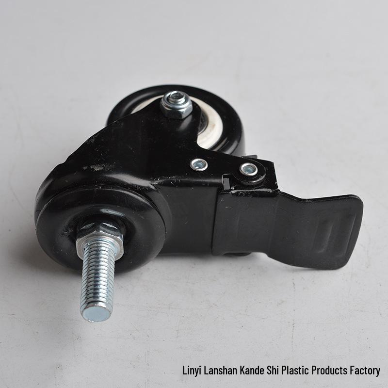 Gold Diamond Electrophoretic Universal Caster Wheel with Lead Screw Brake