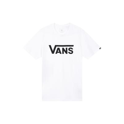 Vans Classic Logo Print Round Neck Short Sleeve Tee Unisex Tops White VN0A4MM6WHT