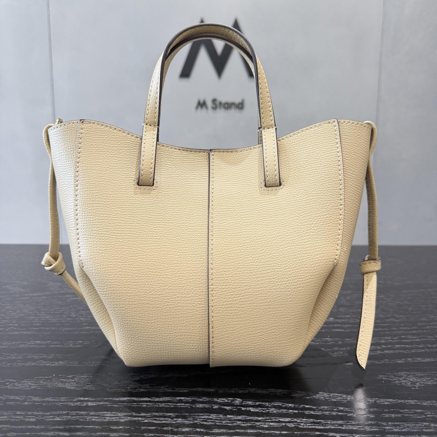 Fashion versatile large-capacity single shoulder messenger vegetable basket single shoulder women s bag bag first layer cowhide tote bag бежевый