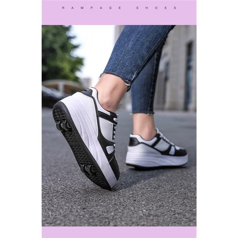 Dětské dvoukolové boty Heelys Skate Tenisky Unisex Zatahovací Kolečkové Boty Pro Kluky Dívky Lehká Venkovní Bruslařská Obuv