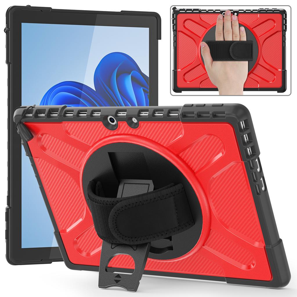 Case with Hand Strap for Microsoft Surface Pro 11 10 9 8 7 6 5 4 Heavy Duty Armor Cover for Go 1 2 3 4 Shockproof 3-Layers Shell
