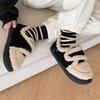 Tasche Ferse Baumwollschuhe Winter dicke Sohle Trampgefühl Internet-Berühmtheit Koreanische Version von warmen Schneestiefeln Pendeln draußen ins Trend