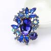 SKEDS Creative Luxury Crystal Flower Brooch Jewelry For Women Elegant Rhinestone Exquisite Corsage Badges Classic Brooches Pins
