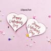 10Pcs Heart Shape Cupcake Topper Silver Gold Color Valentine's Day Acrylic Cake Decor for Party Lover's Party Decorations