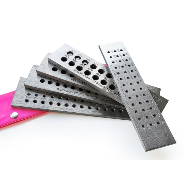 Professional Jewelry Wire Draw Plate Crafting Wire Tool Professional Jewelers Tool Carbon Steel Drawplate for Jewelry