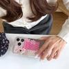 Fashion Cute Flower Painting Case For iPhone 17 Pro Max 16 14 15 Pro Phone Cover with Chain For Apple 16 Pro Max Protective Case
