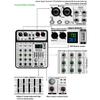 4Channel Audios Mixer for Stage Recording Equipment Headphone Monitoring USB Playbacks for Concerts Live Performances